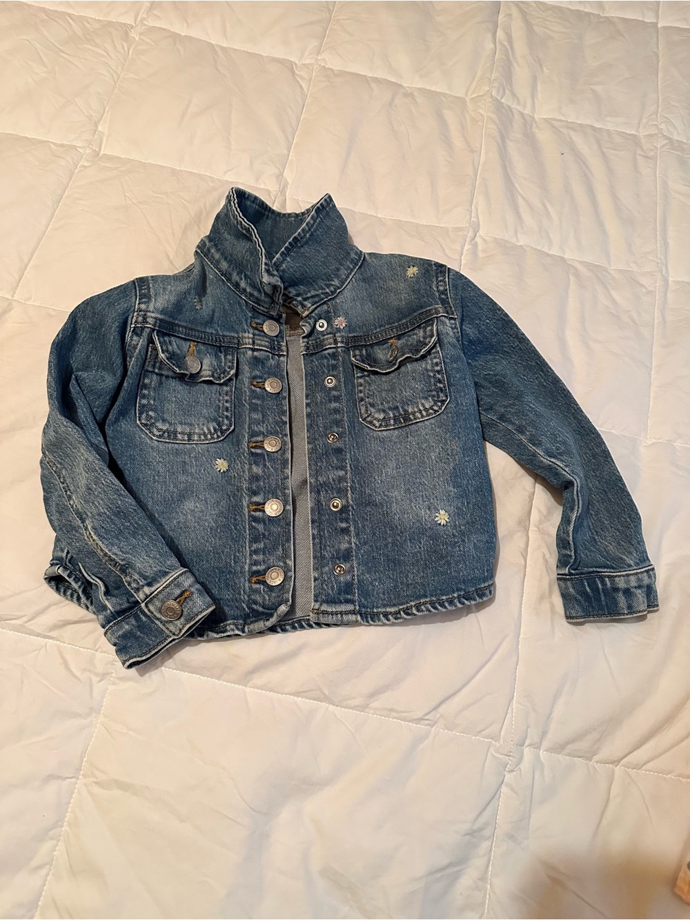 Cat & Jack Blue Denim Jacket with Star Accents